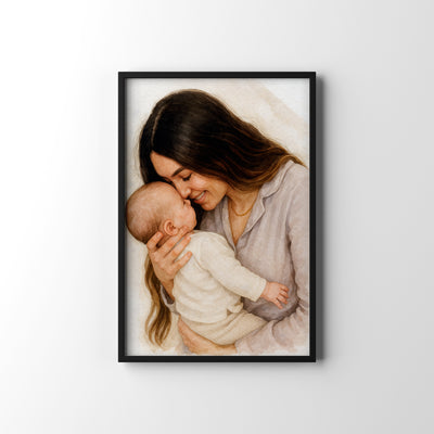 Bump to Baby Journey – personalised watercolour art print