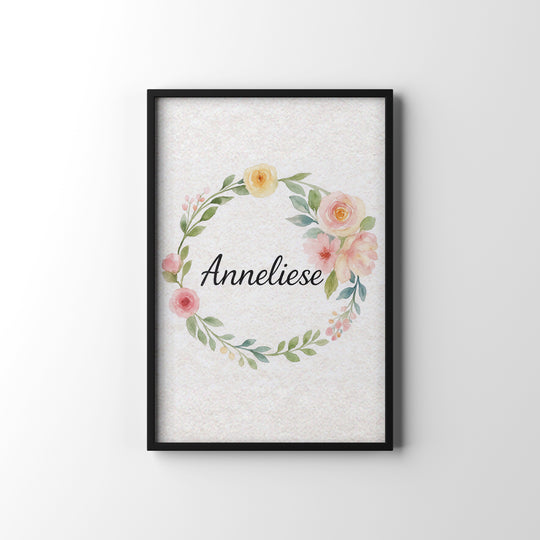Floral Name Art