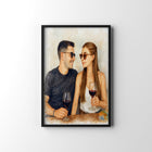 Couple's First Date Illustration