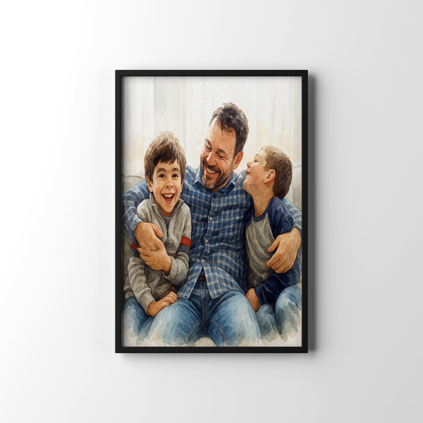 Dad Joke Scene – personalised watercolour art print