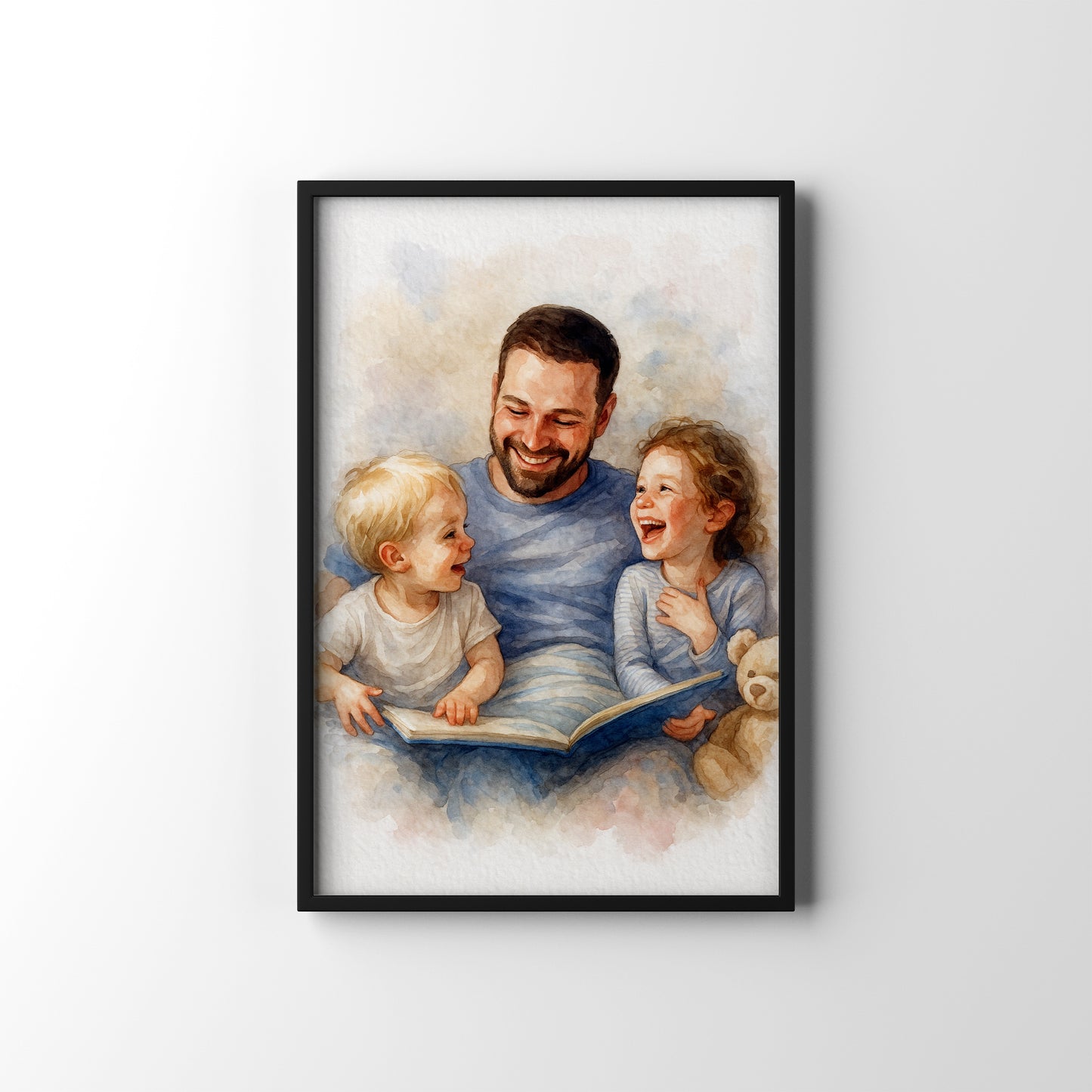 Dad Joke Scene – personalised watercolour art print