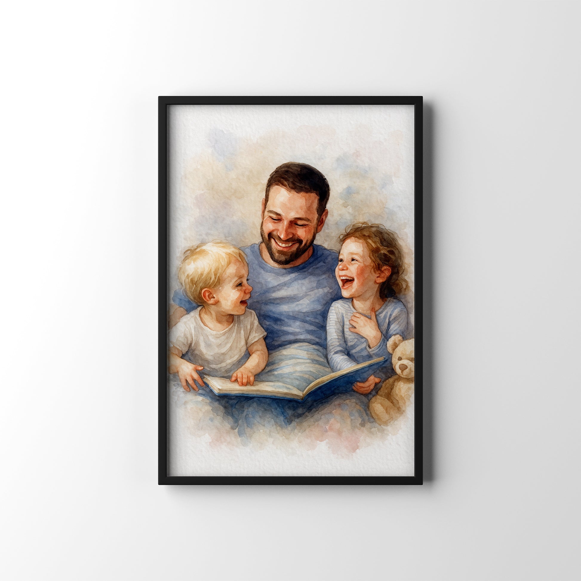 Dad Joke Scene – personalised watercolour art print