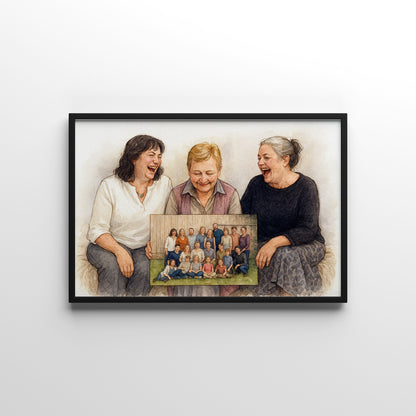 Favourite Memory Reimagined – personalised watercolour art print
