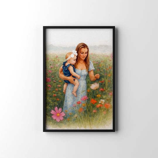 Floral Mum & Baby