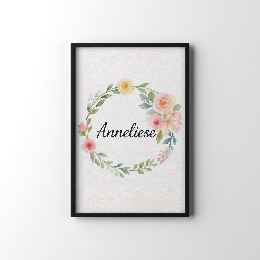 Floral Name Art