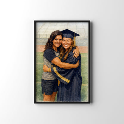 Mentor Gift – personalised watercolour art print