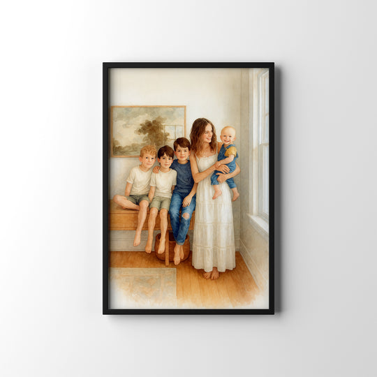Mum with All Her Kids