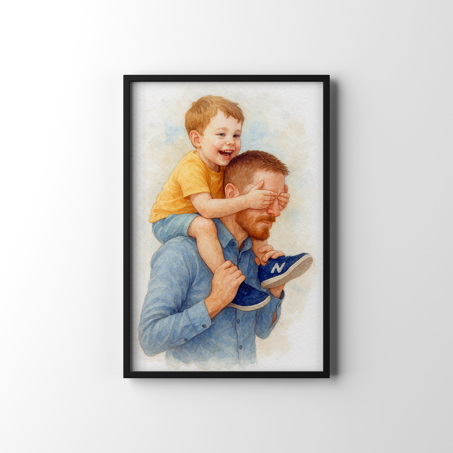 My First Hero – personalised watercolour art print