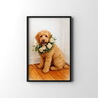 Pet Portrait in Florals
