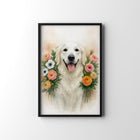 Pet Portrait in Florals
