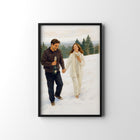 Snowy Couple Stroll