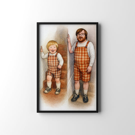 Then & Now Duo Print