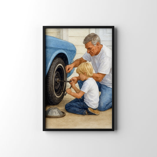 Toolbox Memory – personalised watercolour art print