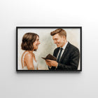 Personalised Wedding Vow Watercolour Art