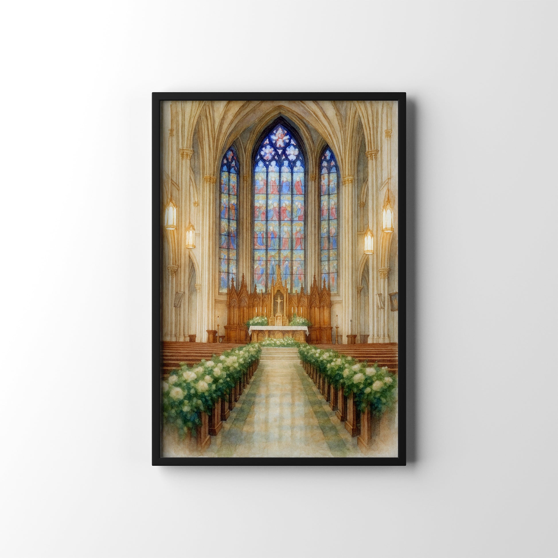 Wedding Venue Illustration – personalised watercolour art print