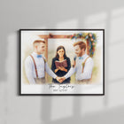 Personalised Wedding Vow Watercolour Art