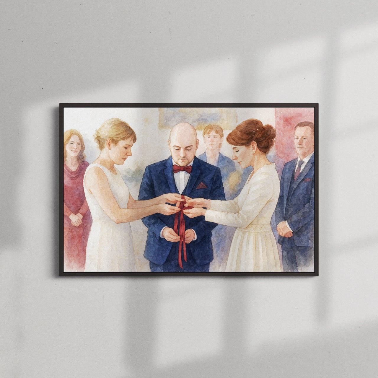 Personalised Wedding Vow Watercolour Art – personalised watercolour art print